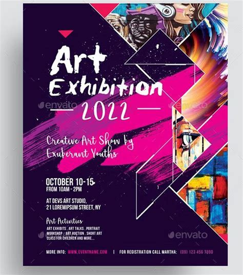 28art Event Flyerfreepremium Flyer Templates Art Poster Design Event