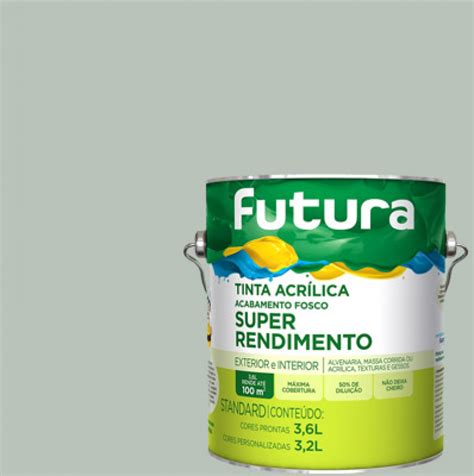 Tinta Acr Lica Super Rendimento Prata L Futura Tintas Casa Combate