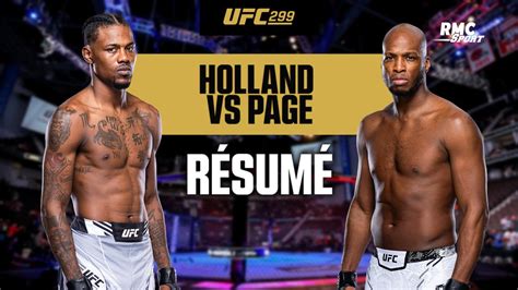 R Sum Ufc Page Fait Le Show Et S Impose Face Holland