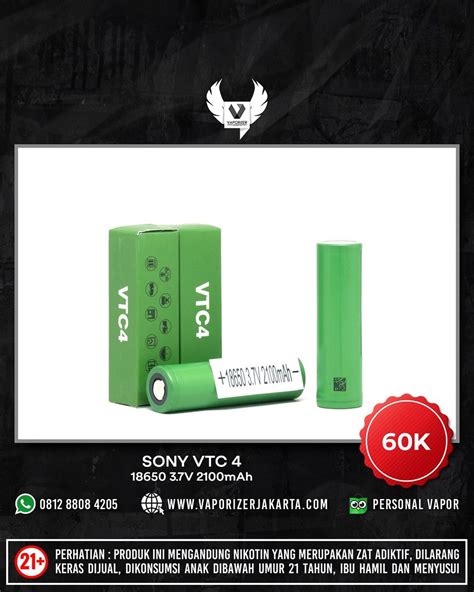 Jual Sony Vtc Battery Authentic Vape Harga Murah Jakarta