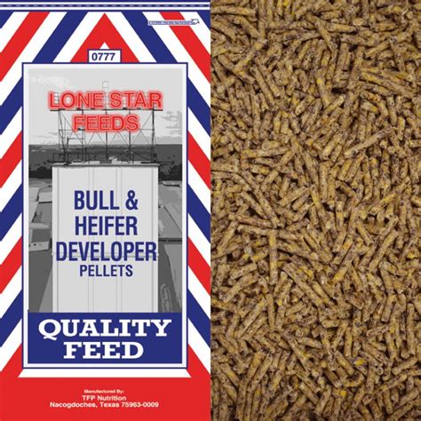 0777 Bull And Heifer Developer Pellets Lonestar Feed