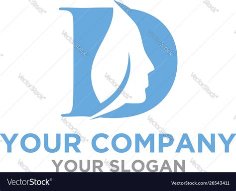 D Skin Care Logo Design Royalty Free Vector Image