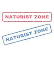 Naturist Zone Textile Stamps Royalty Free Vector Image