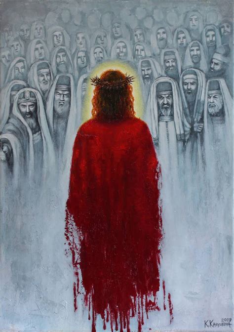 Ecce Homo. Jesus Christ. Lord. Painting by Kateryna Kariukova | Saatchi Art