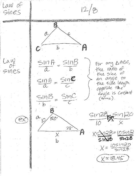 Right Angle Trigonometry Roosevelt Geometry