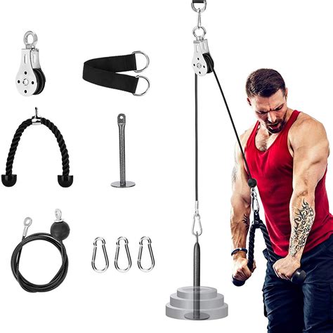 Buy Riiai Fitness Pulley Cable Machine Attachment System 1 4m 1 8m