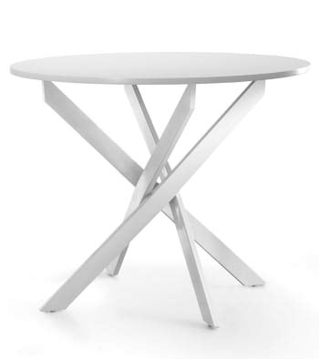 Mesa Comedor Redonda Industrial Extensible Cm Loki Maisons Du