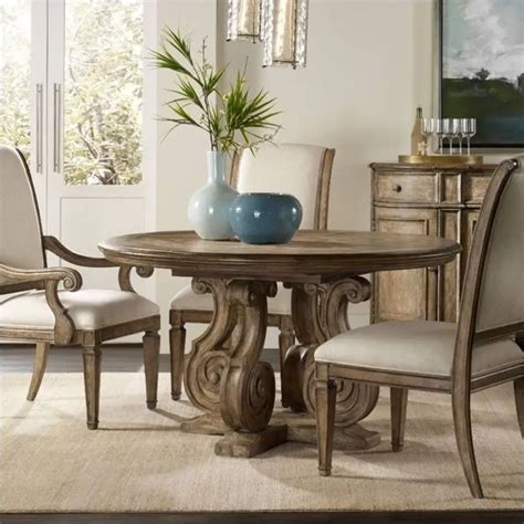 Hooker Furniture Solana 54 Pedestal Dining Table With 20 Leaf In