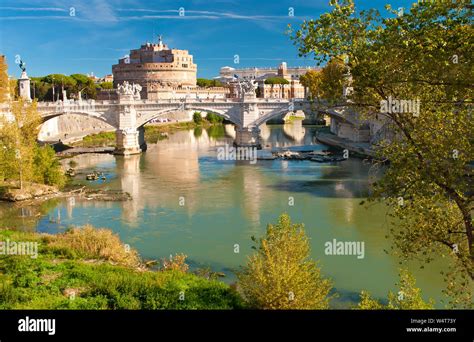 Image Of Rione Ponte District View Of White Ponte Vittorio Emanuele Ii