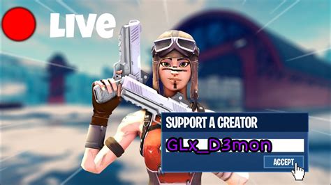 Live Fortnite Codice Creatore Glx Demon Youtube