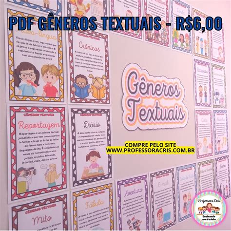 Pdf G Neros Textuais Professora Cris Ensinando Carinho