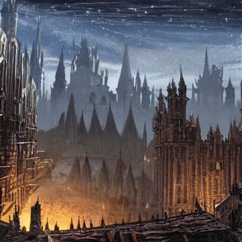 A Sprawling View Of Anor Londo Dark Souls In A Starry Stable