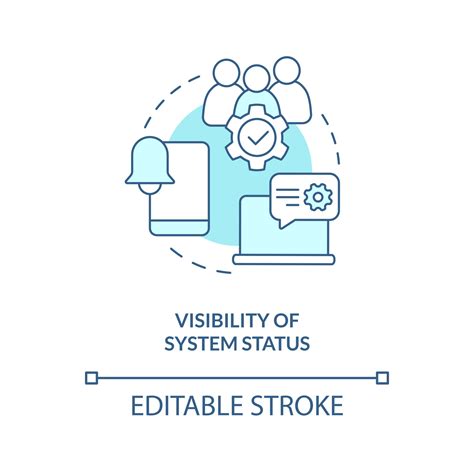 System Status Visibility Turquoise Concept Icon User Experience Design