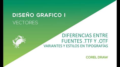 Dise O Grafico I Diferencias Entre Fuentes Ttf Y Otf Youtube