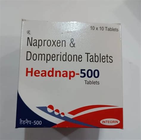 Headnap Mg Naproxen Domperidone Tablets At Rs Box Naproxen