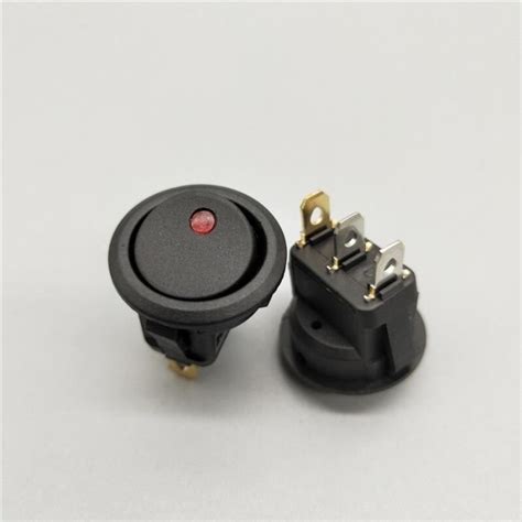 20A 12V 220V Interrupteur À Bascule Étanche LED Dot Lumière Voiture