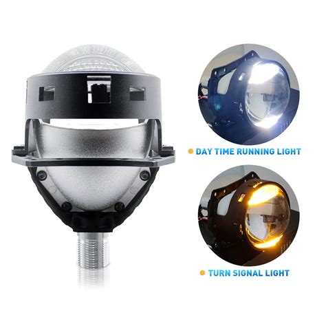 Taochis Auto Headlights Bi Led Projector Lens 35w Tuning Signal 3 0