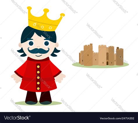 Kid king Royalty Free Vector Image - VectorStock