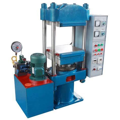 Small Hydraulic Press Rubber Vulcanizer Natural Rubber Processing