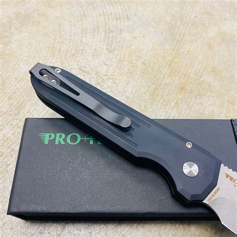 Protech 1804 Prometheus Design Werx 35 Stonewash Auto Invictus Knife