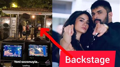 Back Scene Demet Ozdemir And Engin Akyurek S Film YouTube