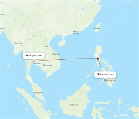 All Flight Routes From Bangkok To Pagadian Bkk To Pag Flight Routes