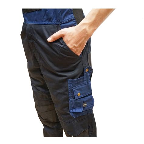 Pantaloni De Lucru Cu Pieptar Salopeta Din Poliester Cu Bumbac