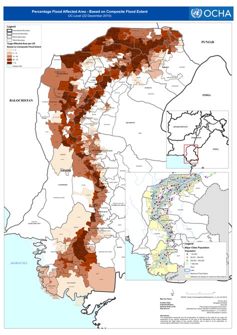 Pakistan: Percentage Flood Affecte Area - Based on Composite Flood ...