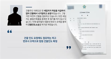 변호사자문 후 사건 부동산소송변호사 도움으로 건물 퇴거 명령 및 불법증축물 철거 요청 대륜