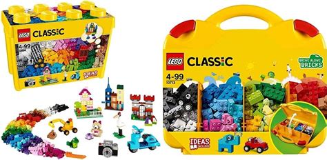 Lego 10698 Classic Large Creative Brick Storage Box Set Construction Toy With Windows And 10713