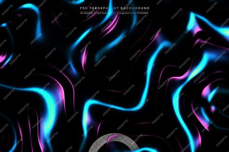 Premium Psd Abstract Neon Geometric Background Wavy Gradient Liquid Or Folds Silk Fabric