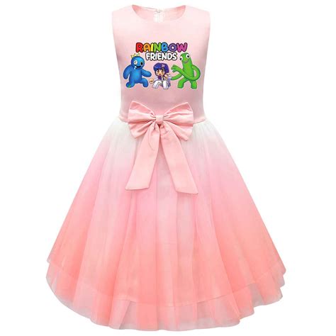 Roblox rainbow friends girls Birthday Outfits Sleeveless bowknot 1 ...