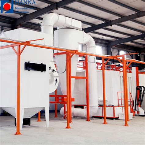 Powder Coating Line With Mono Cyclone Recovery System Powder Coating