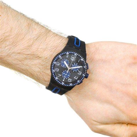 Swatch Kaicco Black Dial Men S Watch Susb Watchnation