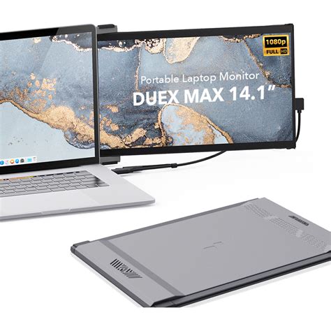 Mobile Pixels Duex Max 141 1080p Monitor Gray Duexmaxgrey