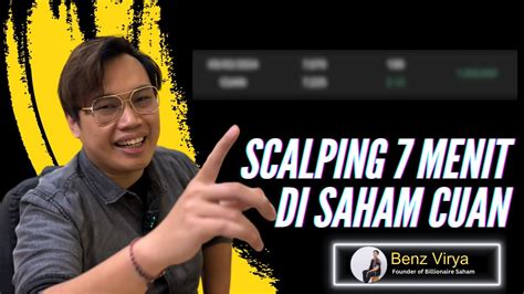 Scalping Menit Di Saham Cuan Youtube