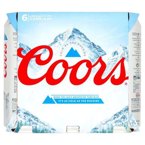 Coors Light 500ml 6 Pack Cans Carryout Letterkenny