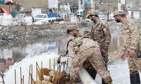 Pak Army Rescue Operation Continues In Flood Hit Karachi