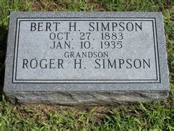 Bert Howard Simpson 1884 1935 Mémorial Find a Grave