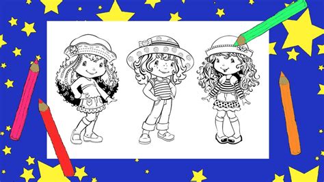 Coloring Strawberry Shortcake Colorindo Moranguinho Laranjinha E