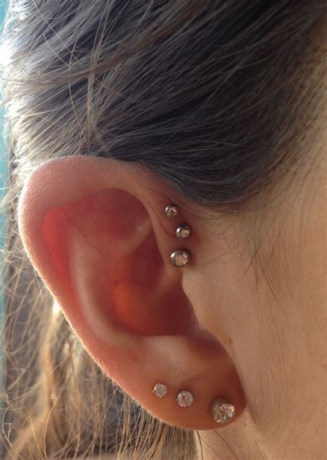 My Triple Forward Helix Piercing Forward Helix Piercing Forward