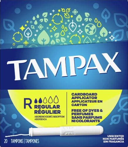 Tampax Cardboard Super Unscented Tampons 20 Ct Qfc