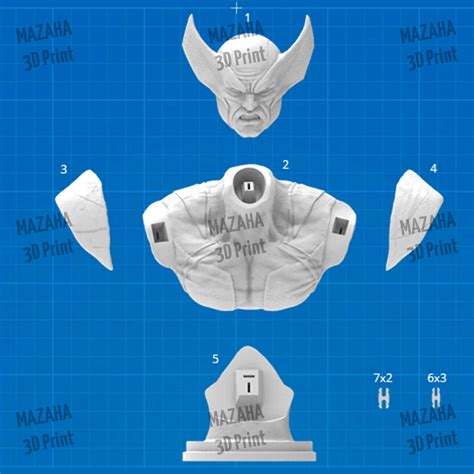 Wolverine Bust Gamebody 3d Prints Stl File Etsy Uk