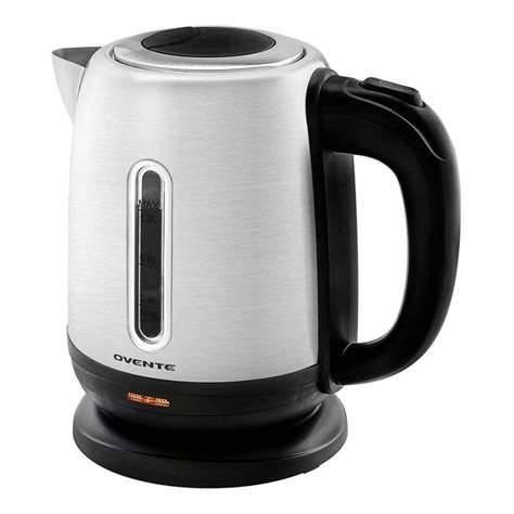 Ovente Cup Stainless Steel Electric Kettle Bpa Free Concealed