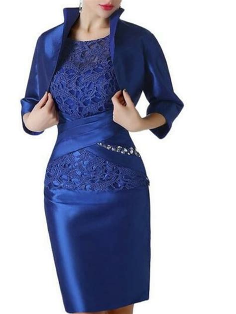 Sheath Column Mother Of The Bride Dress Elegant Vintage Plus Size