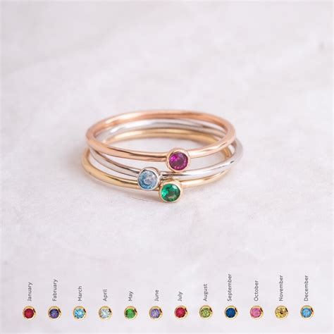 June Birthstone Stackable Rings | atelier-yuwa.ciao.jp