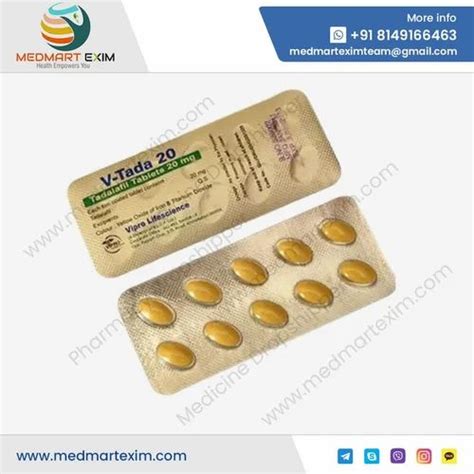 V Tada Tablets At Rs 300 Stripe Tadalafil Tablets In Nagpur ID