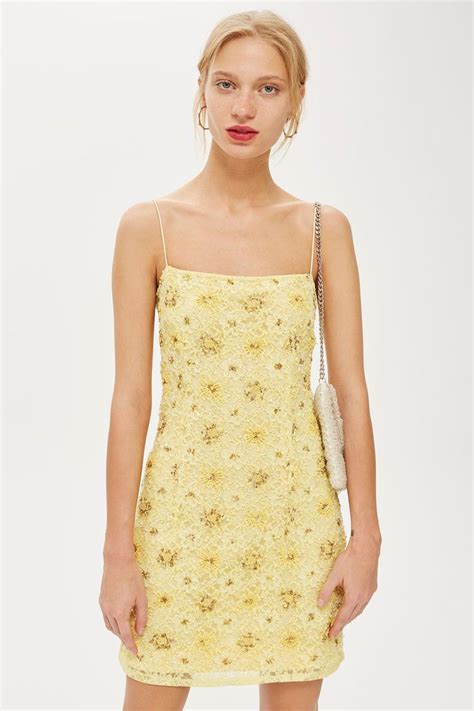 Bead And Lace Slip Dress New In Fashion Topshop Usa Lace Slip