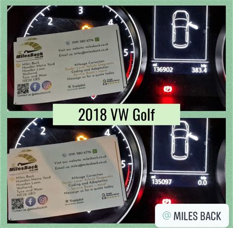 Volkswagen Golf Mileage Correction Mileage Correction Miles Back