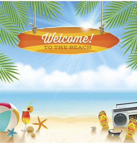 Beach Clip Art Vector Images And Illustrations Istock